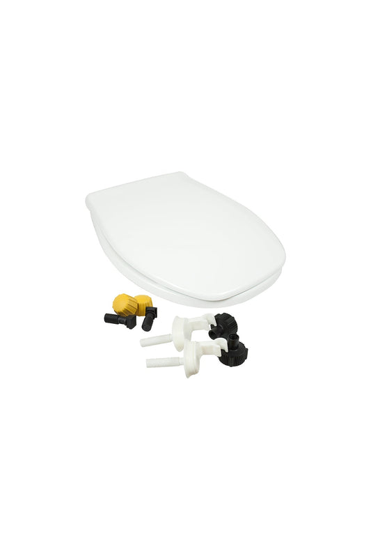 Toilet Seat with Lid and Attachments for Villa, Weekend, and Flame