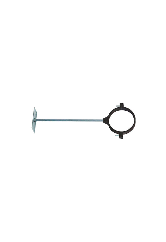 Wall Bracket for 110mm Pipe Black