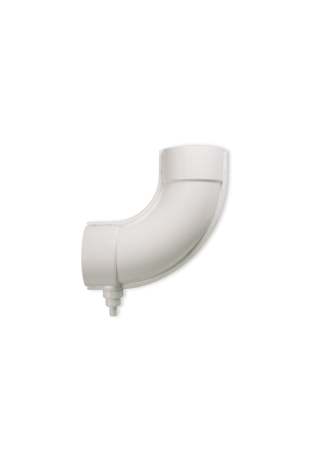 White 90-Degree Elbow for Incinerating Toilets