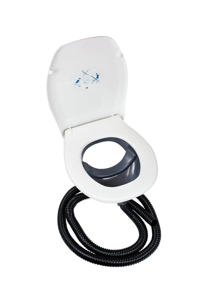Urine-Diverting Privy Set with Regular Seat Grey Bowl