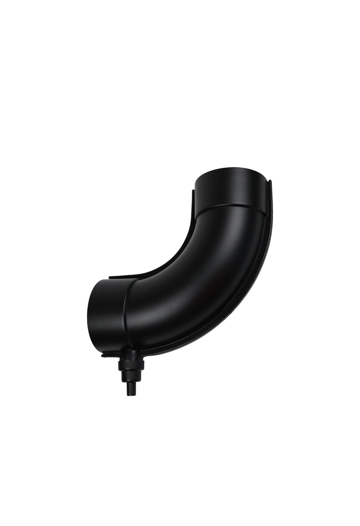 Black 90-Degree Elbow for Incinerating Toilets