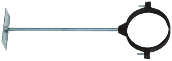 Vägggäste svart 110 mm